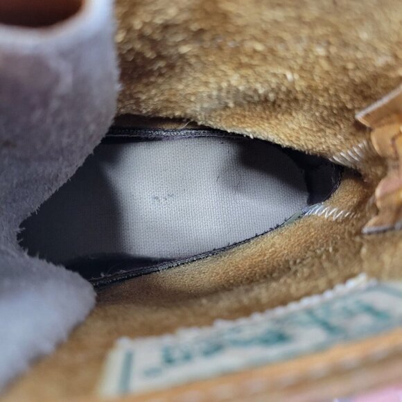 Vintage LL Bean Maine Hunting Shoe Brown Womens 7 Narrow 8" Leather Duck Boots - Picture 7 of 9